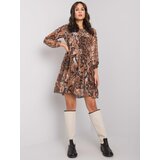 RUE PARIS Dress-WN-SK-2311-2.76-light brown | Shoptok.si