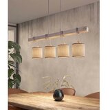 Brilagi LED luster na sajli NUBILA 4xE27/60W/230V siva/smeđa | Eponuda.com