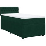 Box spring krevet s madracem tamnozeleni 100x200 cm baršunasti | shoptok.hr