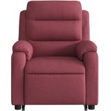  Električni masažni naslonjač na podizanje od tkanine boja vina | shoptok.hr