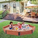 Kinder Home Veliki dečiji peščanik drveni osmougaonik, vodootporna navlaka | Eponuda.com
