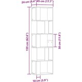 vidaXL Ormar za knjige staro drvo 45x24x159 cm konstruirano drvo | shoptok.hr