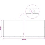  Zaslon za privatnost na balkonu 150 x 600 cm Polyester | Shoptok.si