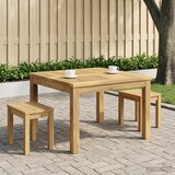  Stolić za kavu Bijela 60 x 60,5 x 36 cm Čvrsto drvo akacije | shoptok.hr