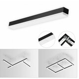 Mitea Lighting M203840-C crna 60W cct led linearna svetiljka (visilica ili nadgradna) 3000~6500K nizajuća (linkabilna) IP20 1200x50x50mm