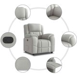  Ležaljka Oblačno siva tkanina | shoptok.hr