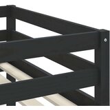  Dječji krevet na kat s tunelom crno-bijeli 90 x 200 cm borovina | shoptok.hr