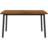 120 x 90 x 75 cm Čvrsto drvo akacije Prirodna i crna Pravokutni | shoptok.hr