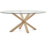 Kave Home Blagovaonski stol sa staklenom pločom stola 100x200 cm Argo – | shoptok.hr