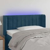  LED uzglavlje tamnoplavo 103x16x78/88 cm baršunasto | shoptok.hr