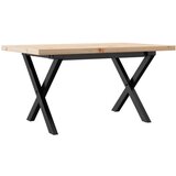  Stolić za kavu X-oblika 80x50x40 5 cm od borovine i željeza | shoptok.hr