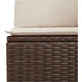  11-dijelni set vrtnih sofa od poliratana s jastucima smeđi | shoptok.hr
