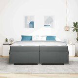 Krevetna konstrukcija Ostalo Tamno siva 200 x 200 cm tkanina | shoptok.hr