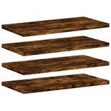  Zidne police 4 kom boja hrasta 40x20x1,5 cm konstruirano drvo | shoptok.hr