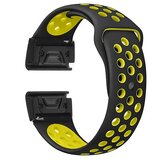  Silikonska narukvica za Garmin Fenix 5/Garmin Forerunner 935 22mm Two-tone - Black / Yellow Cijene