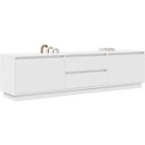 vidaXL TV ormarić s LED svjetlima bijeli 193,5x41x50 cm | shoptok.hr
