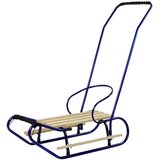 Metal Sled with Push Bar Backrest Strap Blue | shoptok.hr