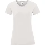 Fruit Of The Loom White Iconic women's t-shirt in combed cotton