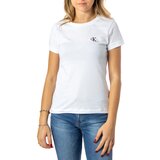 Calvin Klein Jeans Majice s kratkimi rokavi CK EMBROIDERY SLIM TEE J20J212883 Bela Cene
