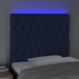  LED uzglavlje plavo 100x7x118/128 cm od tkanine | shoptok.hr