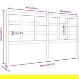  Posteljno vzglavje medeno rjavo 185,5x4x100 cm trdna borovina, (20684297) | Shoptok.si