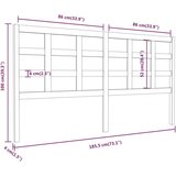  Uzglavlje za krevet boja meda 185 5x4x100 cm masivna borovina | shoptok.hr