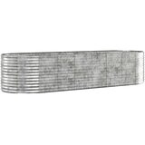 Povišena vrtna gredica od pocinčanog čelika 322x100x68 cm srebrna | shoptok.hr