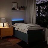  Krevet s oprugama i madracem plavi 100 x 200 cm od tkanine | shoptok.hr