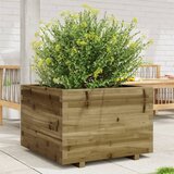 Maison Chic Vrtno cvetlično korito - Cvetlični Lonec 70x70x49,5 cm impregnirana borovina, (21789424) | Shoptok.si