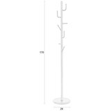 White Label Črn kovinski obešalnik ø 29x170 cm Twiggy – | Shoptok.si