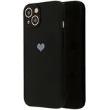 Silikonska futrola sa srcima za Xiaomi Redmi 9A - Crna