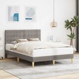  Krevetna konstrukcija Sivosmeđa 160 x 200 cm Tkanina | shoptok.hr