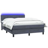  Krevet s oprugama i madracem tamnosivi 160x210 cm baršunasti | shoptok.hr