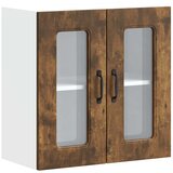 Maison Chic Kuhinjska stenska omarica - Kuhinjska omarica s steklenimi vrati Kalmar dimljen iu653, (22063767) | Shoptok.si