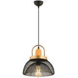  Visilica na sajli MONZA 1xE27/40W/230V prečnik 29 cm crna/zlatna | Eponuda.com