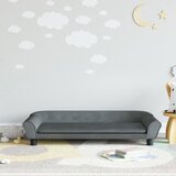 vidaXL Otroški kavč temno siv 100x50x26 cm žamet Cene