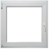 PVC prozor s kvakom (100 x 100 cm, Smjer otvaranja: Lijevo) u
