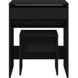  Toaletni stolić sa stolcem crni 60 x 40 x 113,5 cm | shoptok.hr