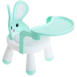  Dječja hranilica i stol 2u1 Mint – stolica za hranjenje i igru sa zečićem | Shoptok.si