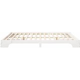  Krevetna konstrukcija Bijelo 200 x 210 cm Čvrsto borovo drvo | Eponuda.com