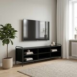  TV ormar 140 x 39,5 x 50 cm Crni hrast Konstruirano drvo | shoptok.hr