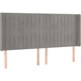  Box spring s madracem LED svjetlosivi 160x200 cm baršun | shoptok.hr