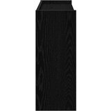 vidaXL Regal za čevlje črn 80x25x62 cm inženirski les | Shoptok.si