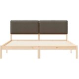  Krevetni okvir s tapiciranim uzglavljem Sivo-smeđa 200 x 200 cm - Smeđa i taupe 200 x 200 cm | shoptok.hr