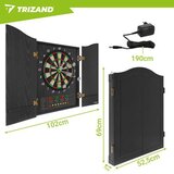 Trizand elektronički pikado set – 27 igara, 243 varijante, 16 igrača, LED display, ormarić s vratima | Shoptok.si