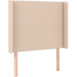  LED uzglavlje boja cappuccina 93x16x118/128 cm od umjetne kože | shoptok.hr