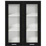 vidaXL Viseći ormarić s policom Zidne Riga Crni hrast 80 x 31 x 100 cm | shoptok.hr