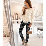 Gemre Black Patterned Fabric Trousers Marcoux | Shoptok.si