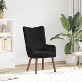 vidaXL Op relaxing stolac crna baršun | shoptok.hr