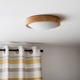  Brilagi-LED RGBW prigušiva stropna svetiljka CARVALHO SLIM 1xE27/15W/230V Wi-Fi hrast, prečnik 27 cm | Eponuda.com
